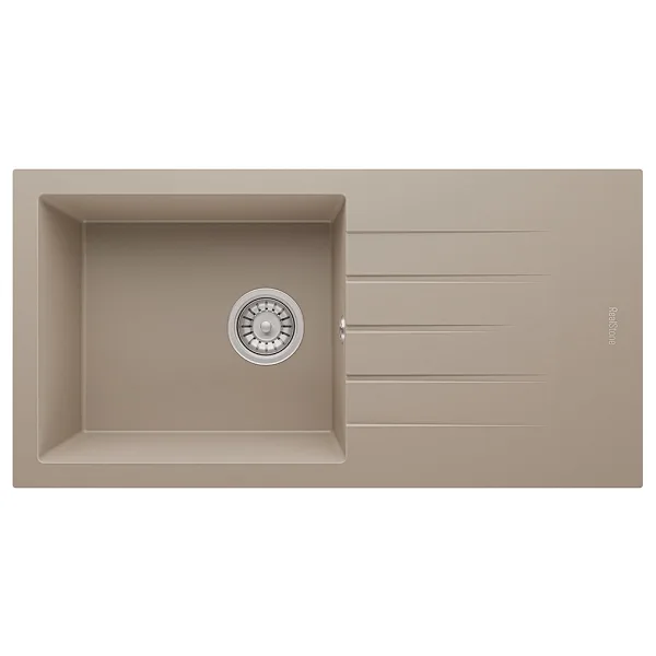 RealStone Assos P011 86 XL Tezgah Üstü Kapuçino Granit Eviye