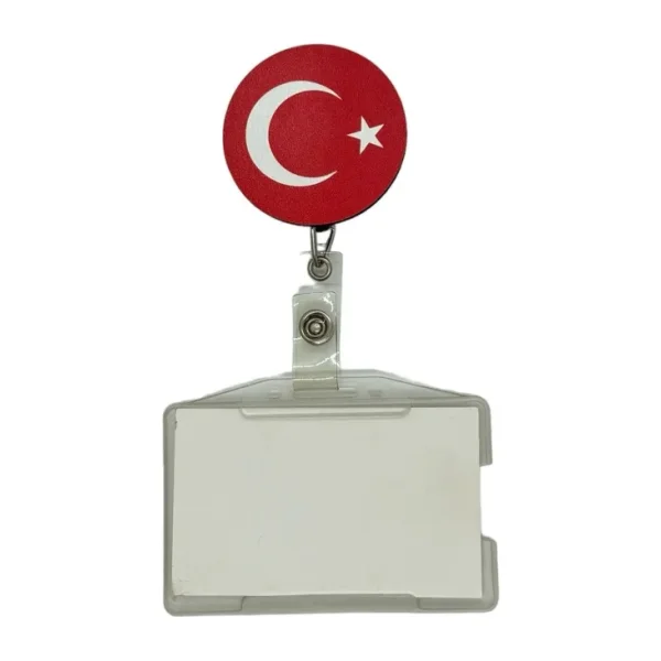 Sağlıkçı Shopping Türk Bayrağı Temalı Yoyo Kartlık Yoyo Yaka Kartlığı