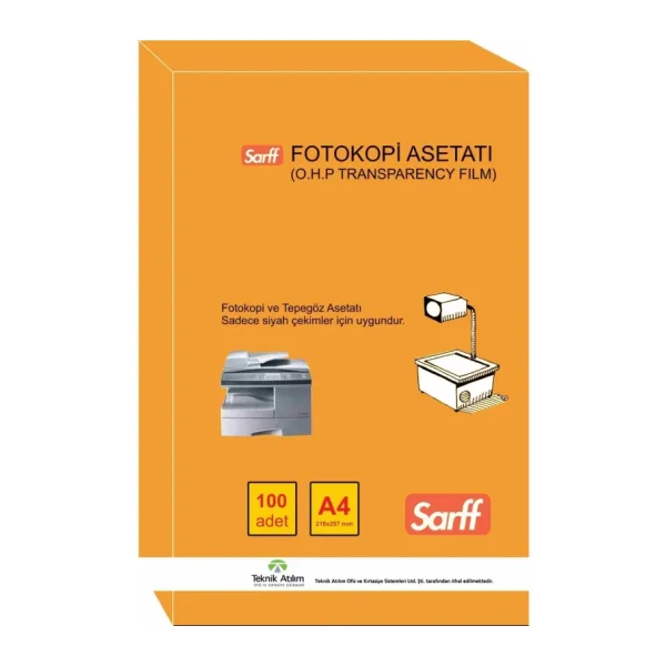 Sarff Fotokopi Asetatı A3 100 Lü 15330090