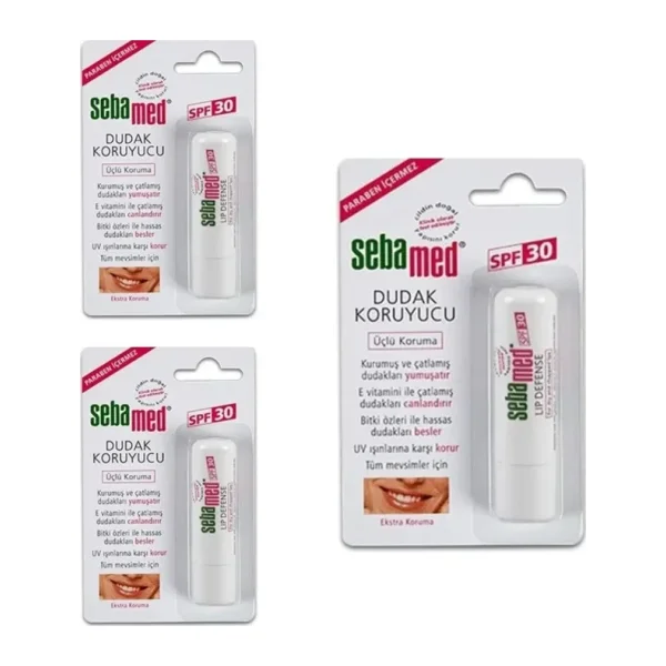 Sebamed Koruyucu Dudak Bakım Kremi Spf 30 X3
