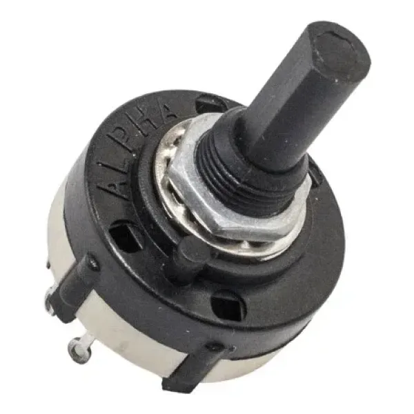 SR2611F-0103-21F5B-D8-N 26mm 3 Konumlu Rotary Switch - Komitatör