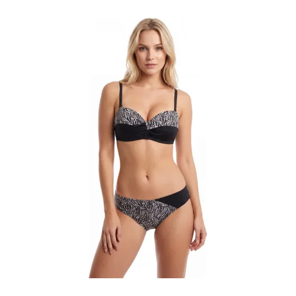 Suwen Leopard Diana Straplez Bikini Üst