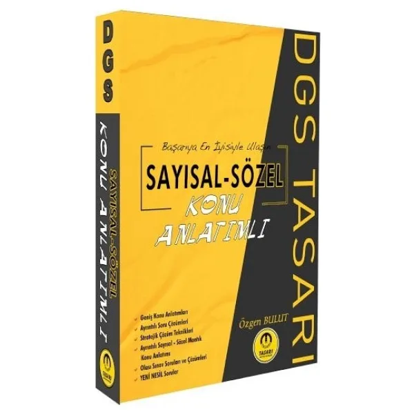 Tasarı Dgs Sayısal Sözel Yetenek Konu Anlatımı Tek Kitap