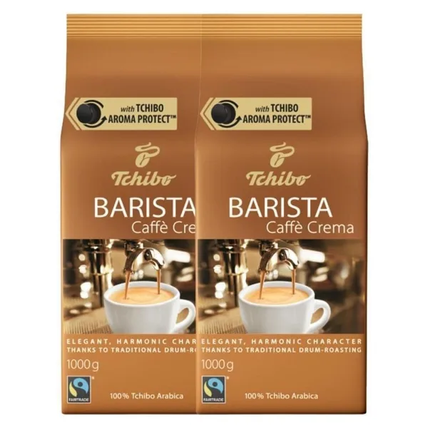 Tchibo Barista Caffe Crema Çekirdek Kahve 1 kg 2'li