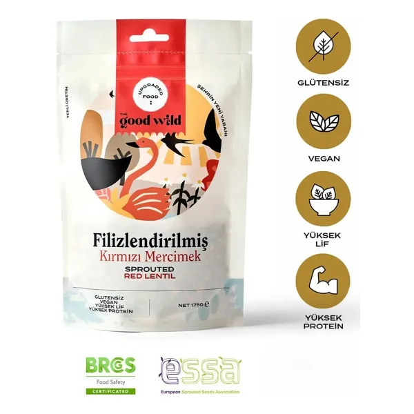 The Good Wild Filizlendirilmiş Kırmızı Mercimek 175 gr