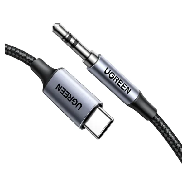 Ugreen Usb-C To Aux Jak Ses Kablosu 3.5Mm Audio Adapter Hi-Fi Stereo, 1 Metre, 20192