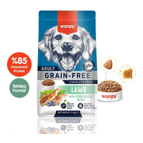 Wanpy Kuzu Etli 1.5 kg Yetişkin Köpek Maması