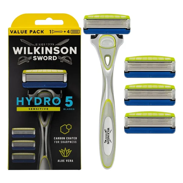 Wilkinson Sword Hydro 5 Sensitive Aloe Veralı 4 Yedek Başlıklı Tıraş Bıçağı