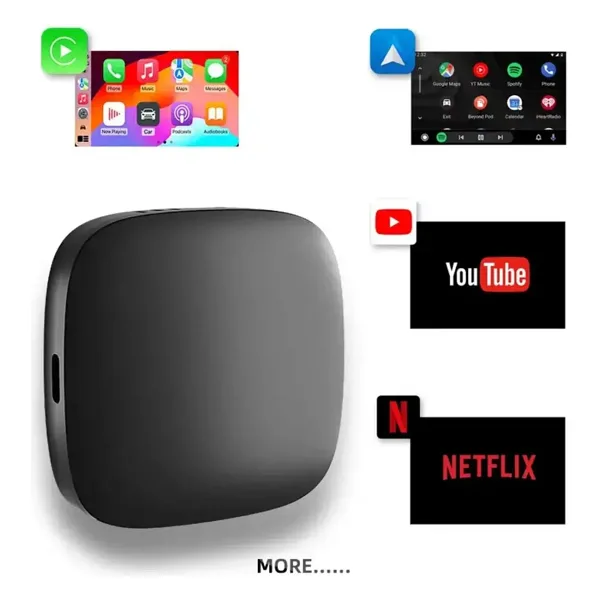 Wireless Carplay Android Araba 4 Çekirdekli Akıcı FullHd 1080P Wifi 2.4/5G 2GB/32Gb