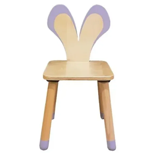 Wood & Joy Doğal Ahşap Renkli Çocuk Sandalye Fare