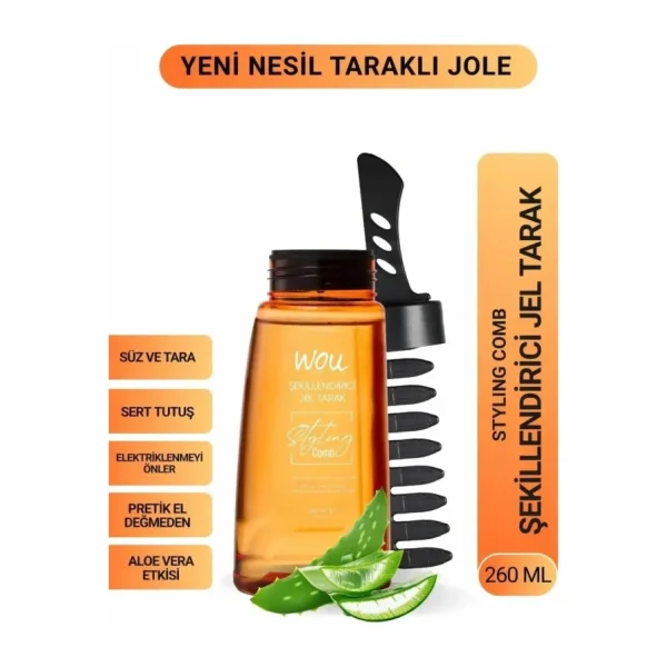 Wou World of Unique Saç Şekillendirici 260 ml Jel Tarak